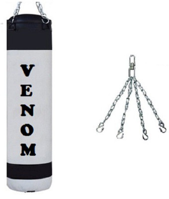 

Venom 2.5 FEET LONG , P.U MATERIAL , UNFILLED WITH CHAIN Hanging Bag(2.5, 30 kg)