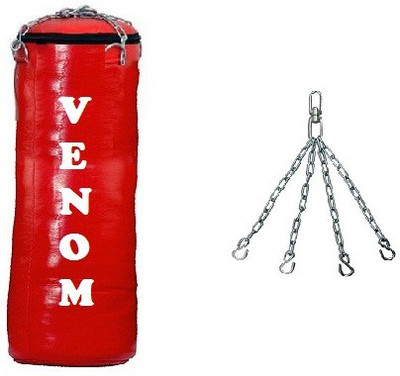 

Venom 3.5 FEET LONG , SRF - HEAVY MATERIAL , UNFILLED WITH CHAIN Hanging Bag(3.5, 1 kg)