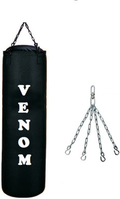 

Venom 1.5 FEET LONG , CANVAS MATERIAL , UNFILLED WITH CHAIN Hanging Bag(1.5, 18 kg)