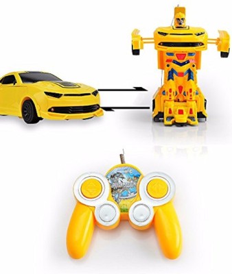 Bunny Collections Bumblebee Remote Control Converter Car Robot(Yellow)