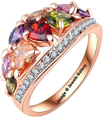 

Jewels Galaxy Copper Ring, White