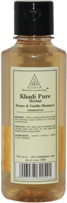Khadi Pure Herbal Honey & Vanilla Shampoo(210 ml)