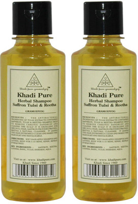 

Khadi Pure Herbal Saffron, Tulsi & Reetha Shampoo(420 ml)