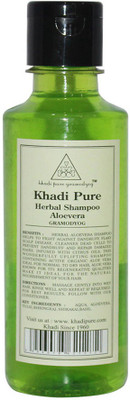Khadi Pure Herbal Aloevera Shampoo(210 ml)