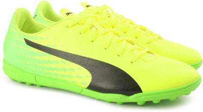 

Puma evoSPEED 17.5 TT Football Shoes For Men(Yellow, Green, Safety yellow-puma black-green gecko