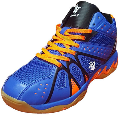 

Spartan GLORY BLUE Badminton Shoes For Men(Blue, Orange