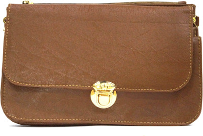 

Nemichand Jewels Girls Casual Brown PU Sling Bag