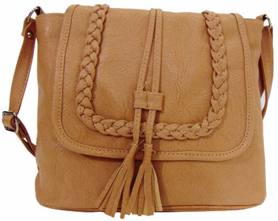 Estoss Women Casual Beige PU Sling Bag