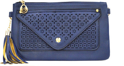 

Nemichand Jewels Girls Casual Blue PU Sling Bag