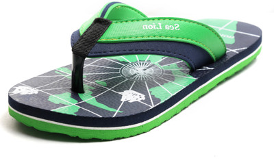 

Sea Lion Flip Flops, Navy::green