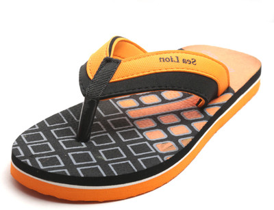 

Sea Lion Flip Flops, Orange::black