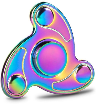 

Zest 4 Toyz Fidget Spinner Rainbow Tornado Shape, Premium Aluminium Alloy Metal with Ultra Durable High Speed metallic spinner (Multicolor)