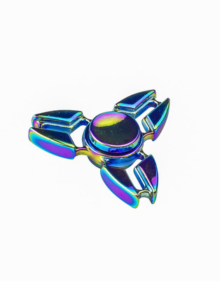 Sirius Toys Tri Hand Rainbow Metal Fidget Spinner(Silver)