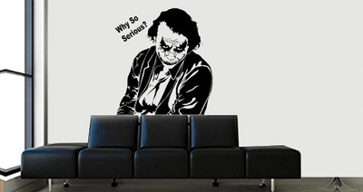 Asmi Collections 75 cm Joker - The Knight Riders Removable Sticker(Pack of 1)