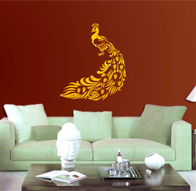 

naveed arts  Acrylic sticker Sticker(Pack of 1, Gold