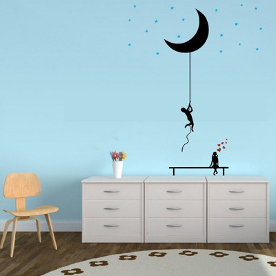 Asmi Collections 140 cm Bring Stars from Sky Removable Sticker(Pack of 1)