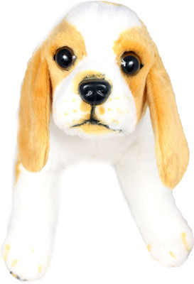 

Tickles White Groveling Beagle Dog- Laying And Standing - 48 cm(White)
