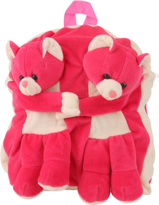 

Mamta Enterprises Soft toy Twins Teddy School Bag - 30 cm(Red, White)