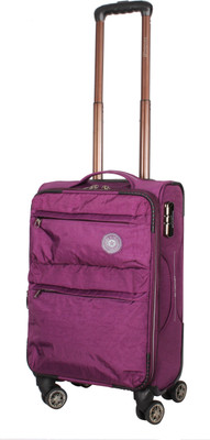 

Satchi Club Italy  Inch 4 Wheel Expandable Cabin Size Soft Sided Water Resistant Expandable Cabin Luggage -  inch(Purple