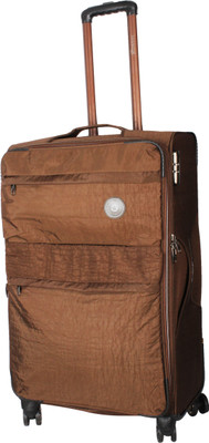 

Satchi Club Italy  Inch 4 Wheel Expandable Check in Size Soft Sided Water Resistant Expandable Check-in Luggage -  inch(Brown