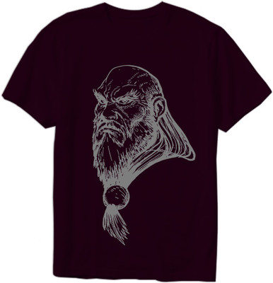 Mefunky Printed Men Round Neck Purple T-Shirt Flipkart