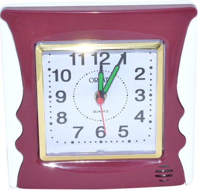 Orpat Analog Maroon Clock