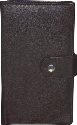 Kan Premium Quality Leather Travel Document Holder/Passport Holder/Cheque Book Pouch for Men & Women(Black)