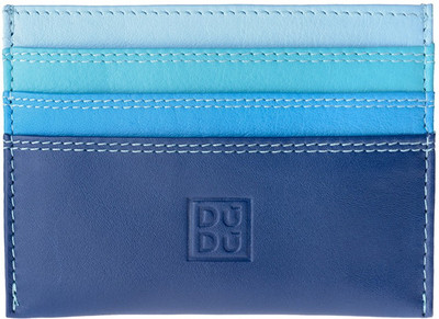 

Dudu Men Casual Blue Genuine Leather Card Holder(6 Card Slots)