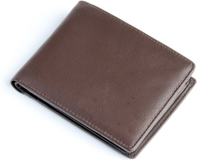 

Bonzer Men Brown Genuine Leather Wallet(3 Card Slots)