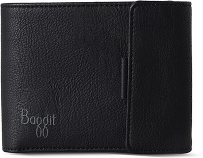 

Baggit Men Black Artificial Leather Wallet(6 Card Slots)