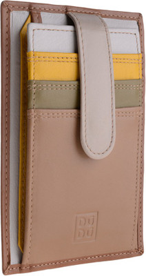 

Dudu Women Casual Multicolor Genuine Leather Card Holder(9 Card Slots), Safari
