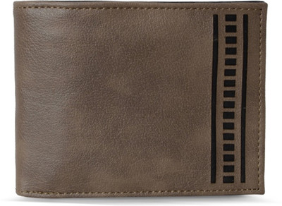 

Baggit Men Beige Artificial Leather Wallet(6 Card Slots), Smoke