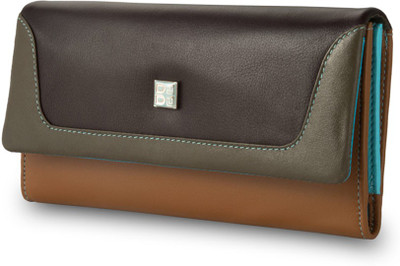 

Dudu Women Casual Multicolor Genuine Leather Wallet(13 Card Slots), Dark brown
