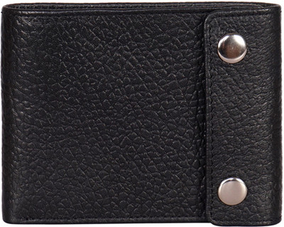 

Justanned Men Black Genuine Leather Wallet(7 Card Slots)