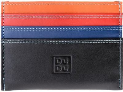 

Dudu Women Casual Multicolor Genuine Leather Card Holder(6 Card Slots), Black