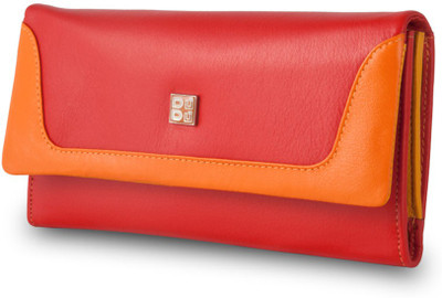 

Dudu Women Evening/Party Red, Orange Genuine Leather Wallet(13 Card Slots)