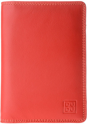 

Dudu Women Casual Red Genuine Leather Document Holder(3 Card Slots)