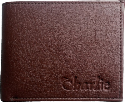 

charlie Men Brown Genuine Leather Wallet(6 Card Slots), Dark brown
