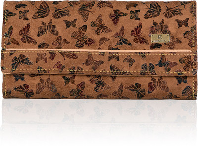

K London Women Casual Multicolor Artificial Leather Wallet(4 Card Slots), Dark brown