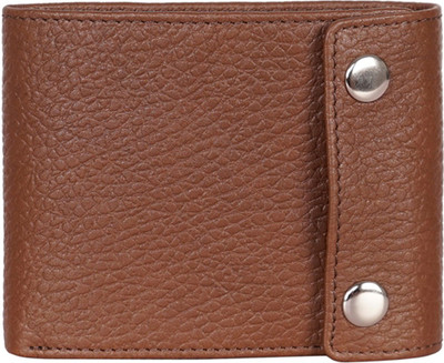 

Justanned Men Tan Genuine Leather Wallet(7 Card Slots)