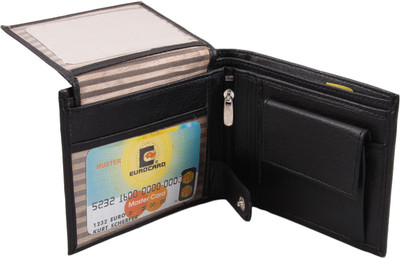 

uc Men Black Artificial Leather Wallet(4 Card Slots), Black-1146