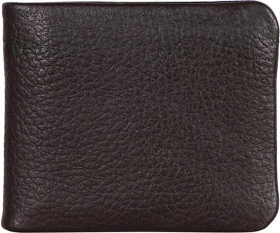 

Justanned Men Brown Genuine Leather Wallet(6 Card Slots)