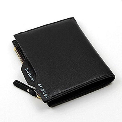 

Bonzer Men Black Genuine Leather Wallet(9 Card Slots)