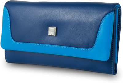 

Dudu Women Casual Blue Genuine Leather Wallet(13 Card Slots)