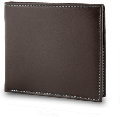 

Dudu Men Brown Genuine Leather Wallet(9 Card Slots), Dark brown