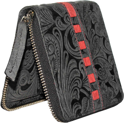 

Tamanna Men Black, Red Genuine Leather Wallet(6 Card Slots)