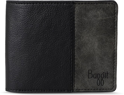 Baggit Men Black Artificial Leather Wallet(6 Card Slots)