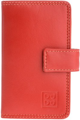 

Dudu Women Casual Red Genuine Leather Wallet(12 Card Slots)