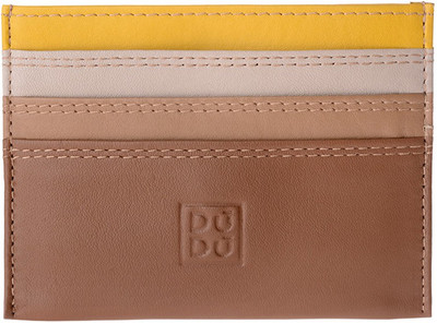 

Dudu Men Casual Beige Genuine Leather Card Holder(6 Card Slots), Safari
