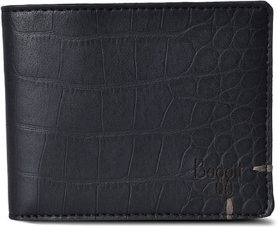 Baggit Men Black Artificial Leather Wallet(6 Card Slots)